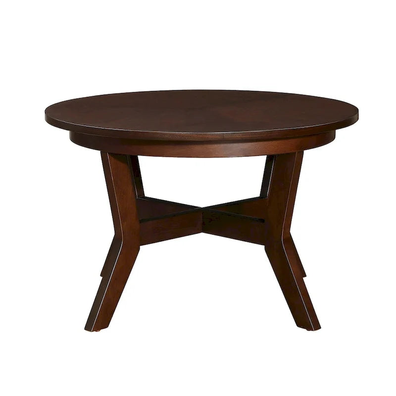 Runde Couchtische aus Holz im Mid-Century-Farmhouse-Stil