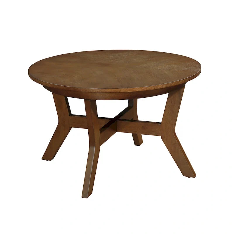 Runde Couchtische aus Holz im Mid-Century-Farmhouse-Stil
