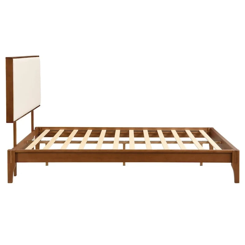 Elegantes Plattformbett aus massivem Bambusholz