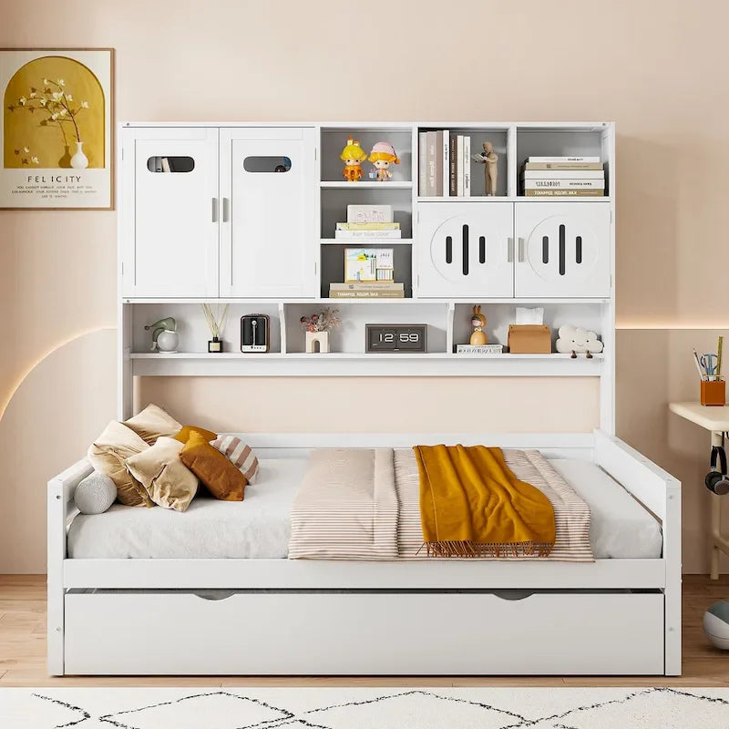 Shelf Compact Bedroom Daybed