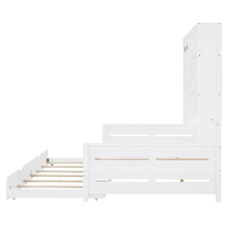 Kompaktes Schlafzimmer-Tagesbett mit Regal