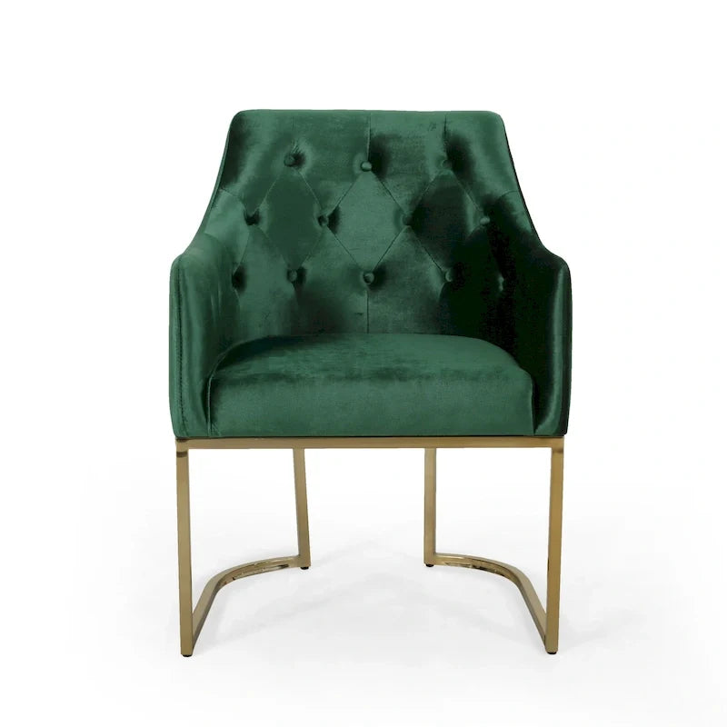 Moderner glamouröser Sessel mit Knopfheftung