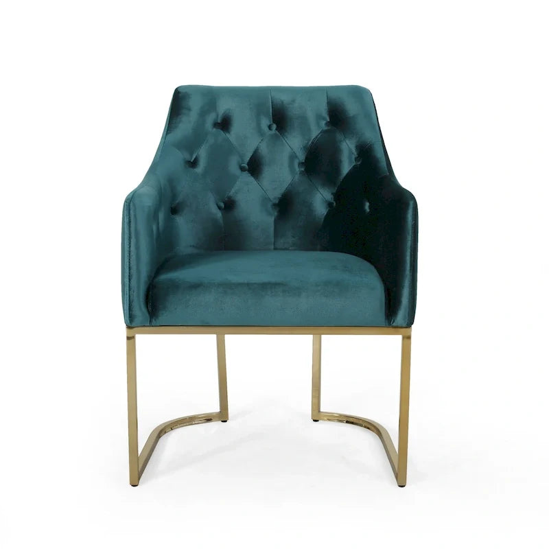 Moderner glamouröser Sessel mit Knopfheftung