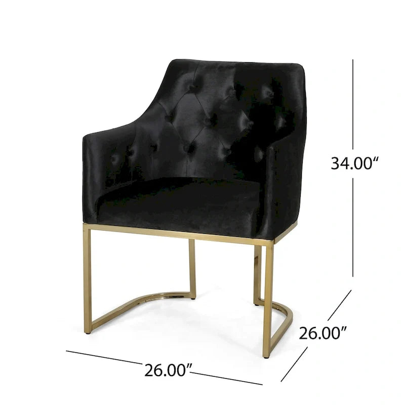 Moderner glamouröser Sessel mit Knopfheftung