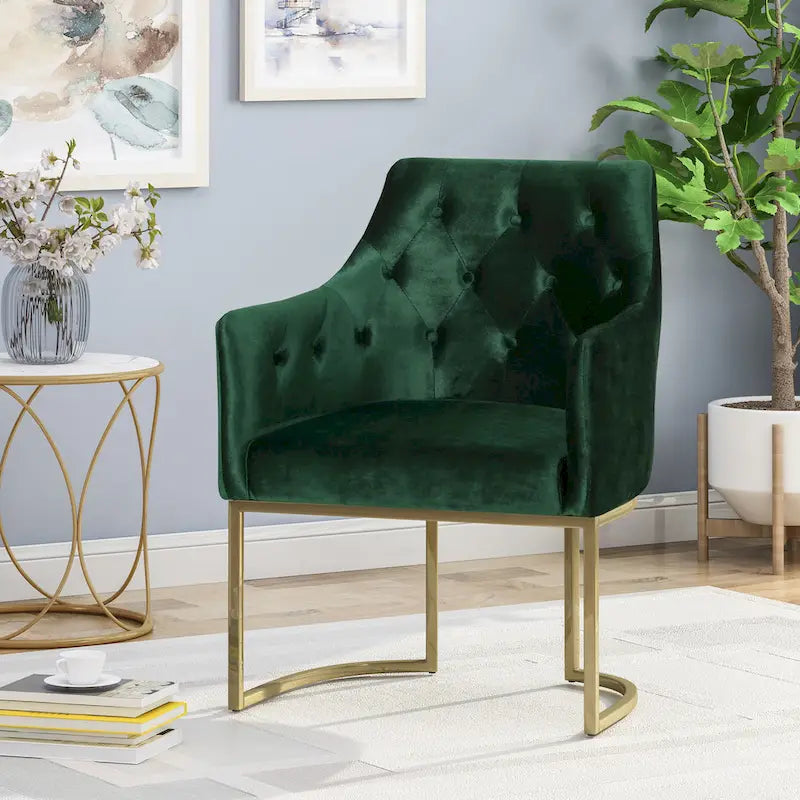 Moderner glamouröser Sessel mit Knopfheftung