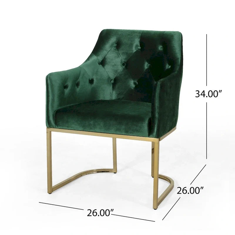 Moderner glamouröser Sessel mit Knopfheftung