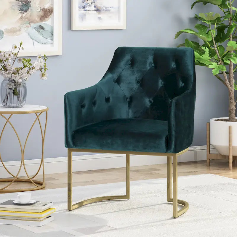Moderner glamouröser Sessel mit Knopfheftung