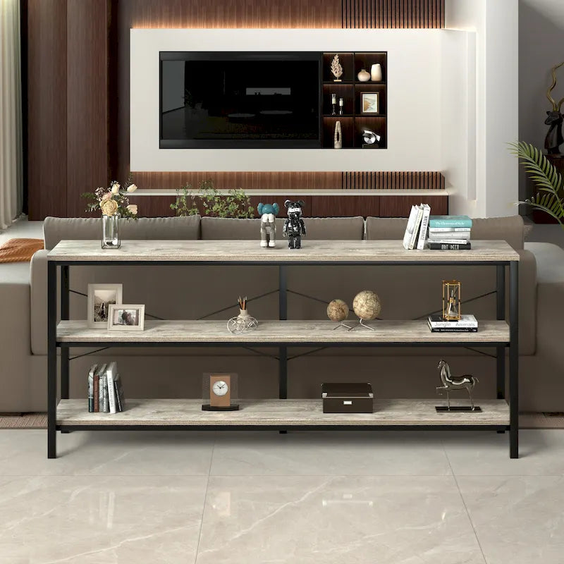 Mesa consola estrecha y larga para sofá y recibidor