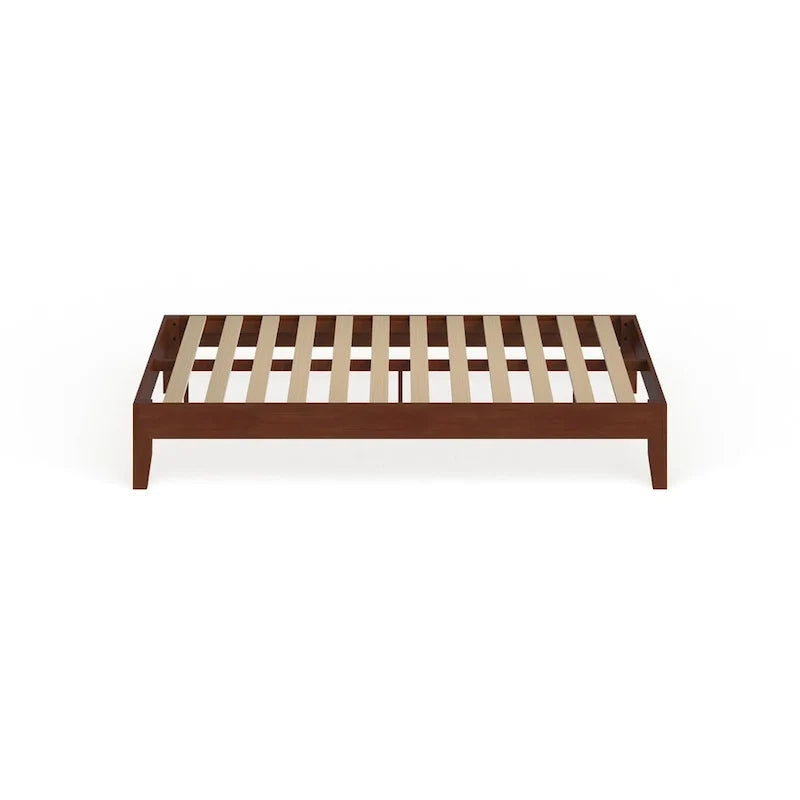 Cama de plataforma de madera de tamaño completo