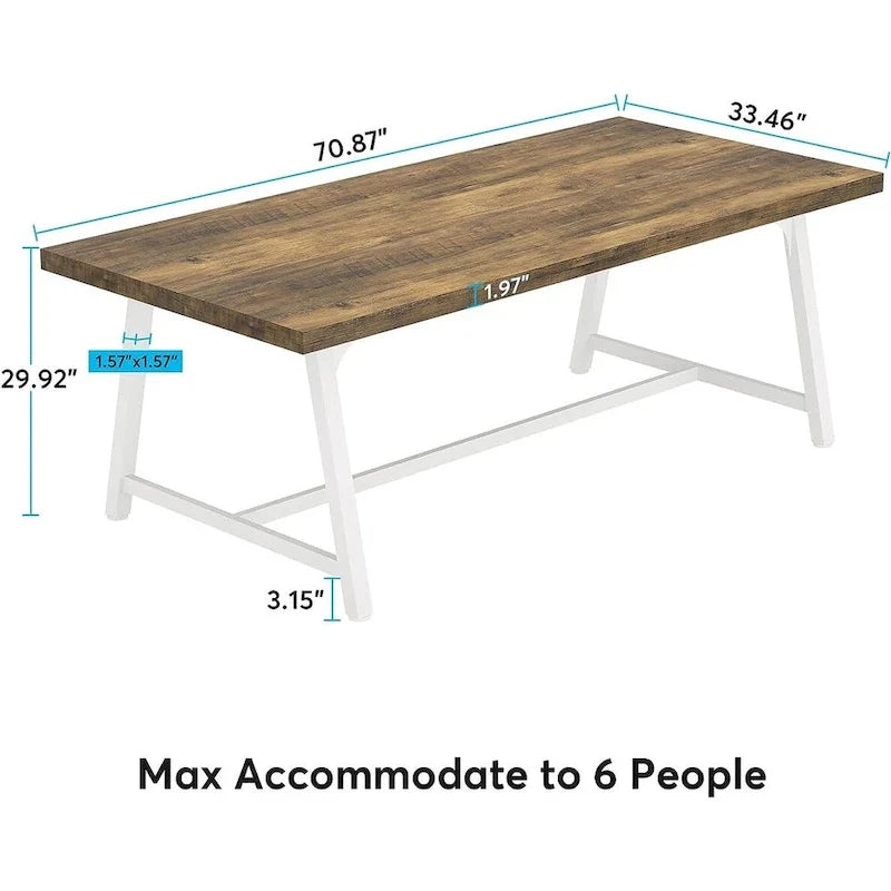 Mesa de conferencias rectangular de 6FT