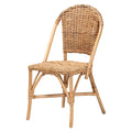 Modern Bohemian Natural Rattan Dining Chair