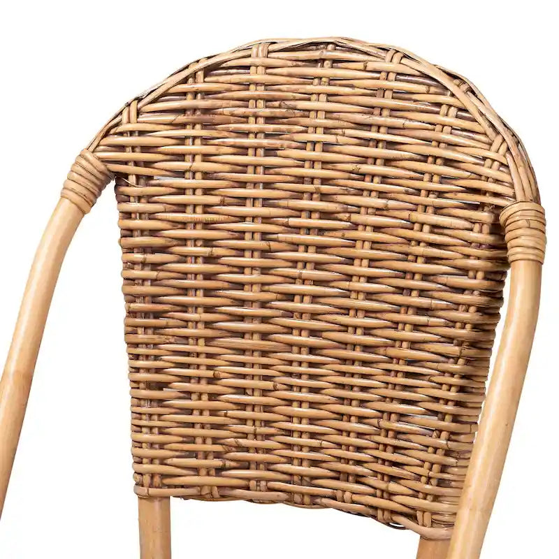 Modern Bohemian Natural Rattan Dining Chair