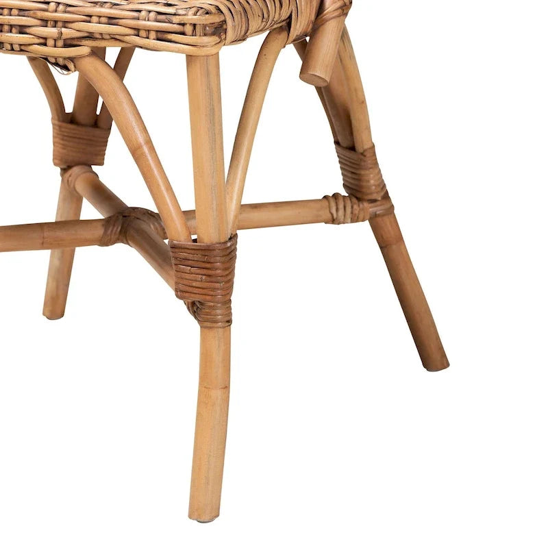 Modern Bohemian Natural Rattan Dining Chair