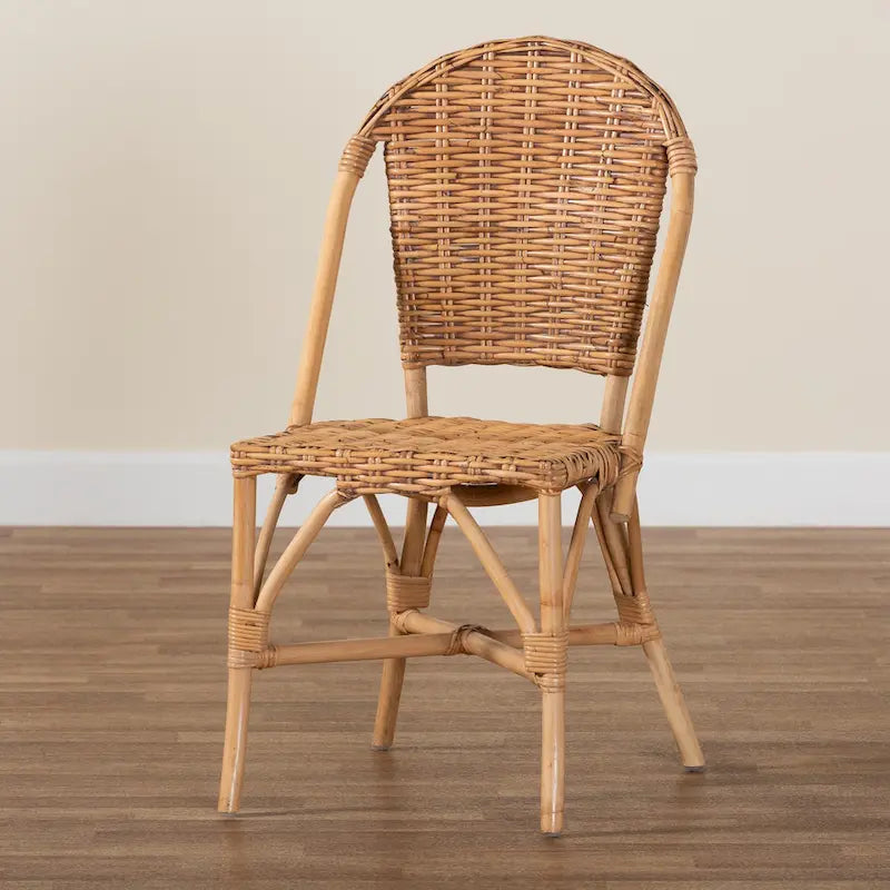 Modern Bohemian Natural Rattan Dining Chair