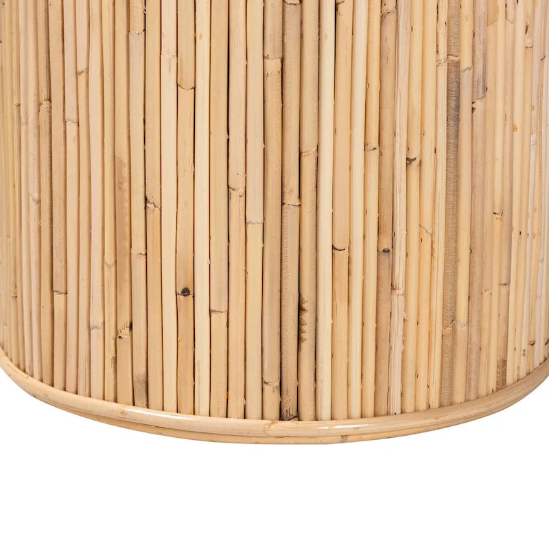 Moderner Konsolentisch im Boho-Stil aus naturbelassenem Rattan