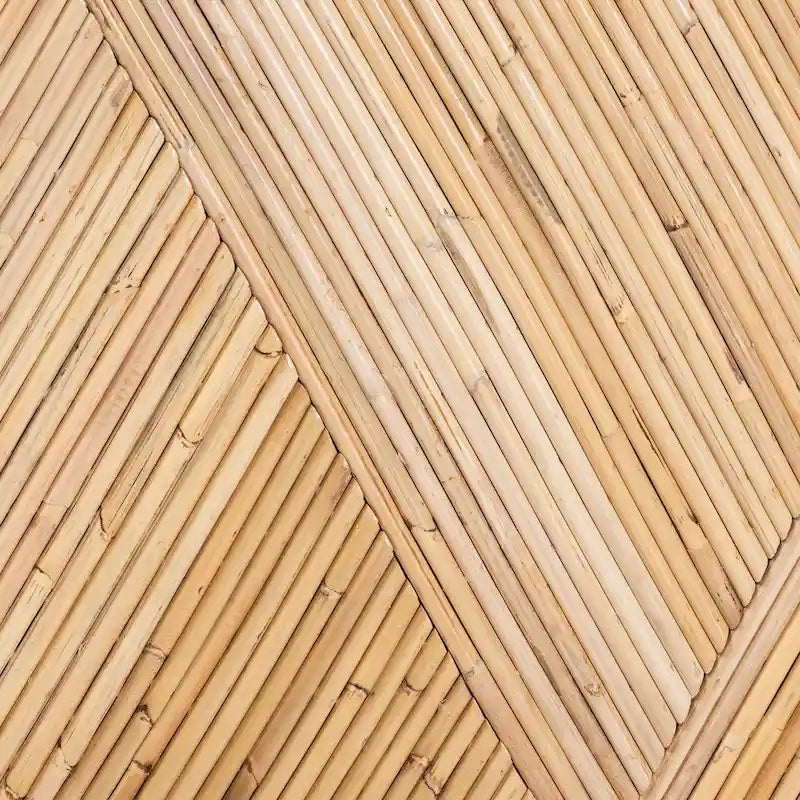 Moderner Konsolentisch im Boho-Stil aus naturbelassenem Rattan