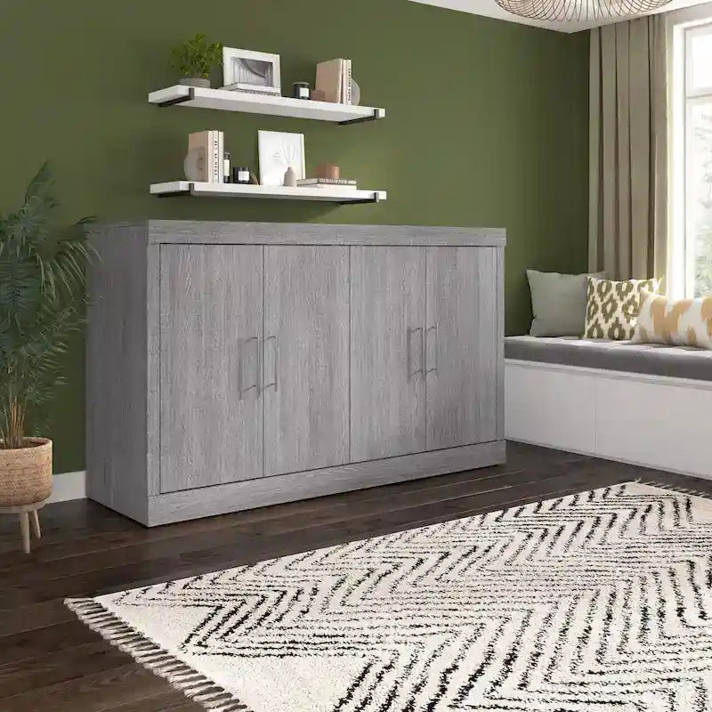 Cabinet Bed with Mattress for Guest Room