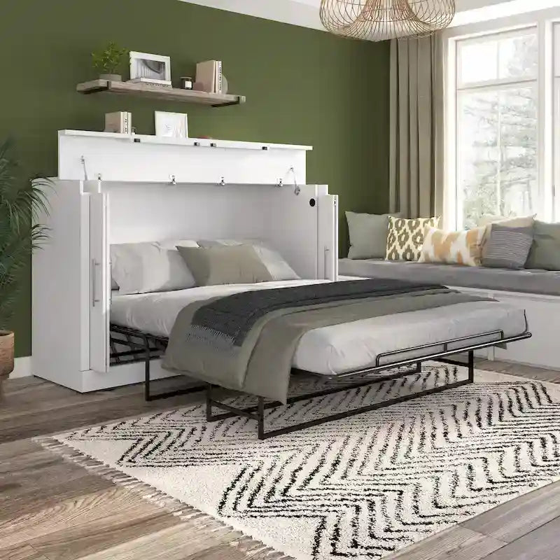Cabinet Bed with Mattress for Guest Room