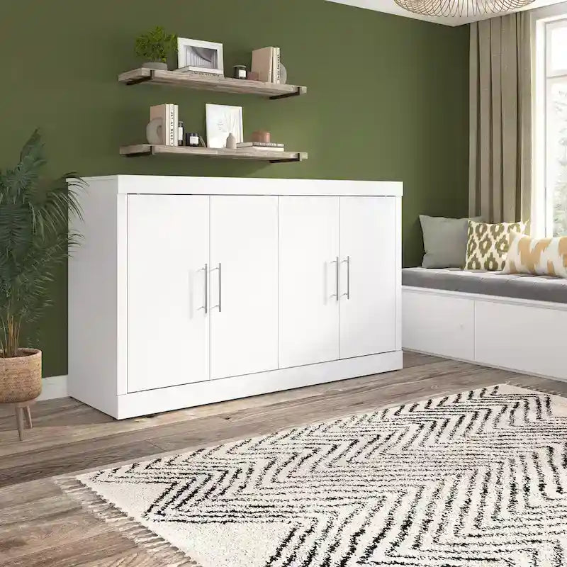 Cama armario con colchón para habitación de invitados