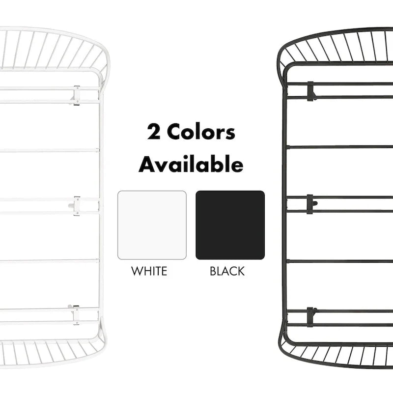 Curved Metal Powder Coated Bed Frame