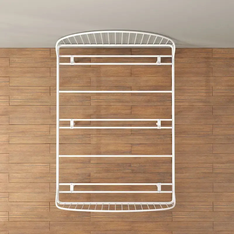 Estructura de cama curva de metal con recubrimiento en polvo