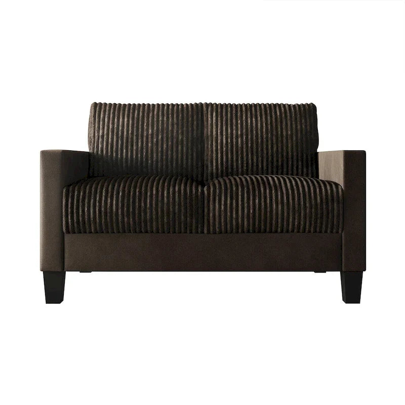 Zweisitzer-Sofa mit Cordbezug im modernen Mid-Century-Stil