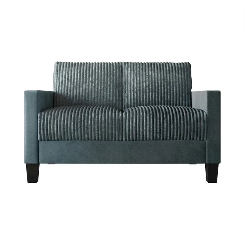 Zweisitzer-Sofa mit Cordbezug im modernen Mid-Century-Stil