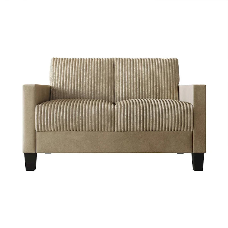 Zweisitzer-Sofa mit Cordbezug im modernen Mid-Century-Stil