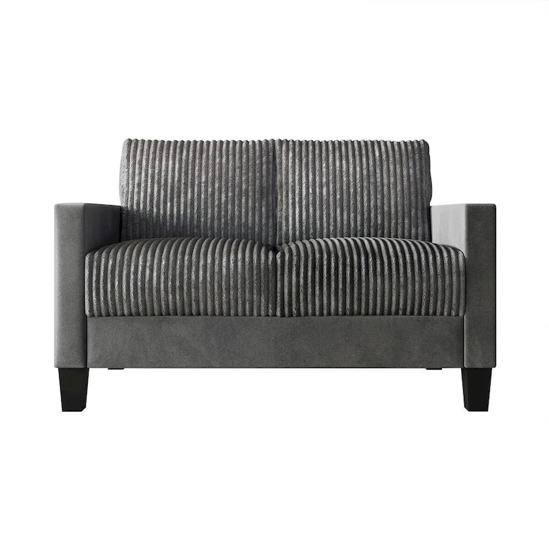 Zweisitzer-Sofa mit Cordbezug im modernen Mid-Century-Stil
