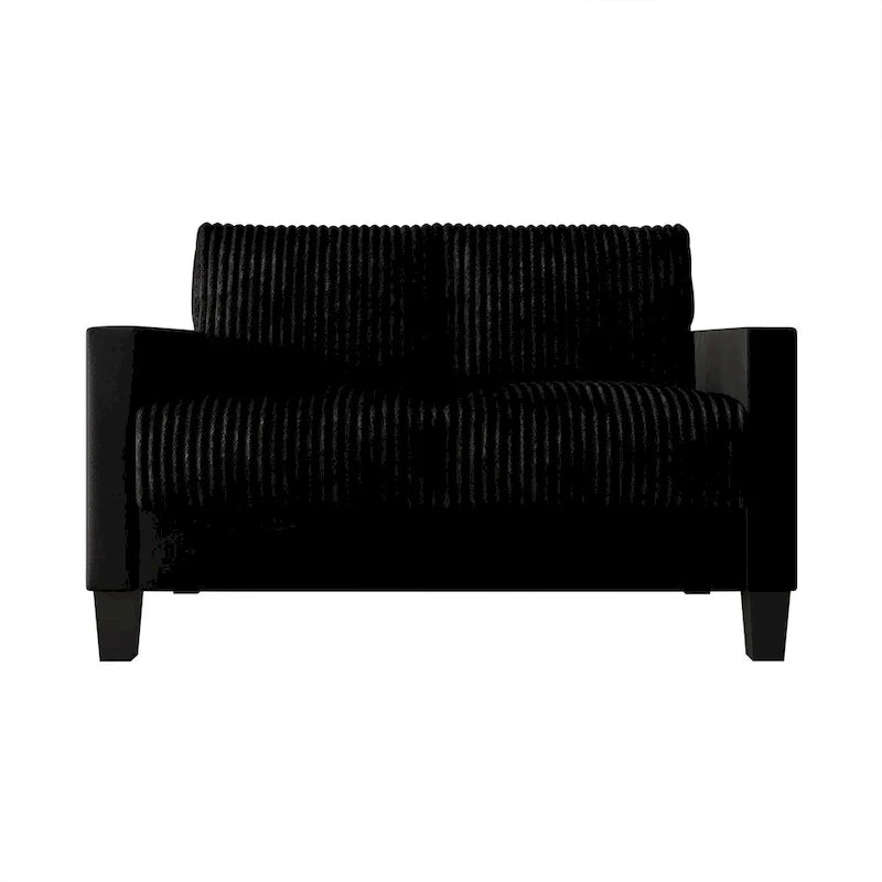 Zweisitzer-Sofa mit Cordbezug im modernen Mid-Century-Stil