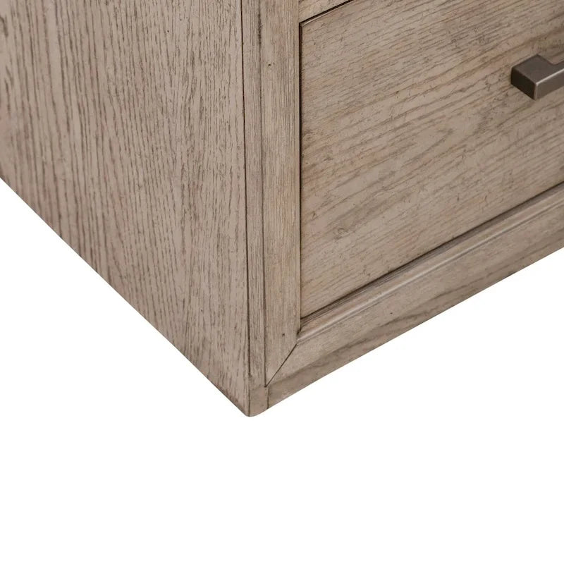 Poliertes beigefarbenes Multimedia-Sideboard