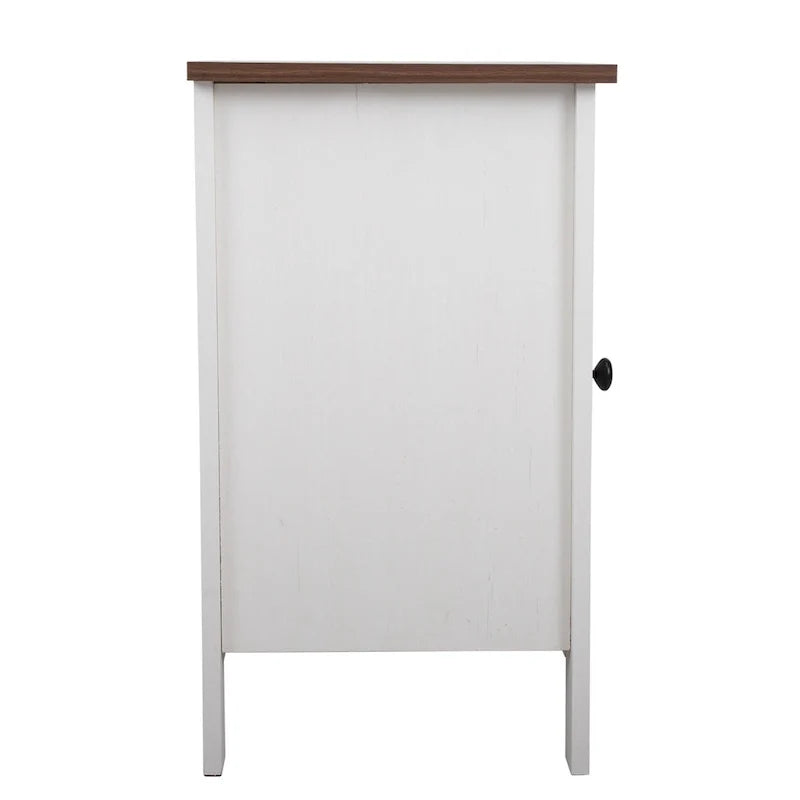 Table de chevet industrielle avec porte