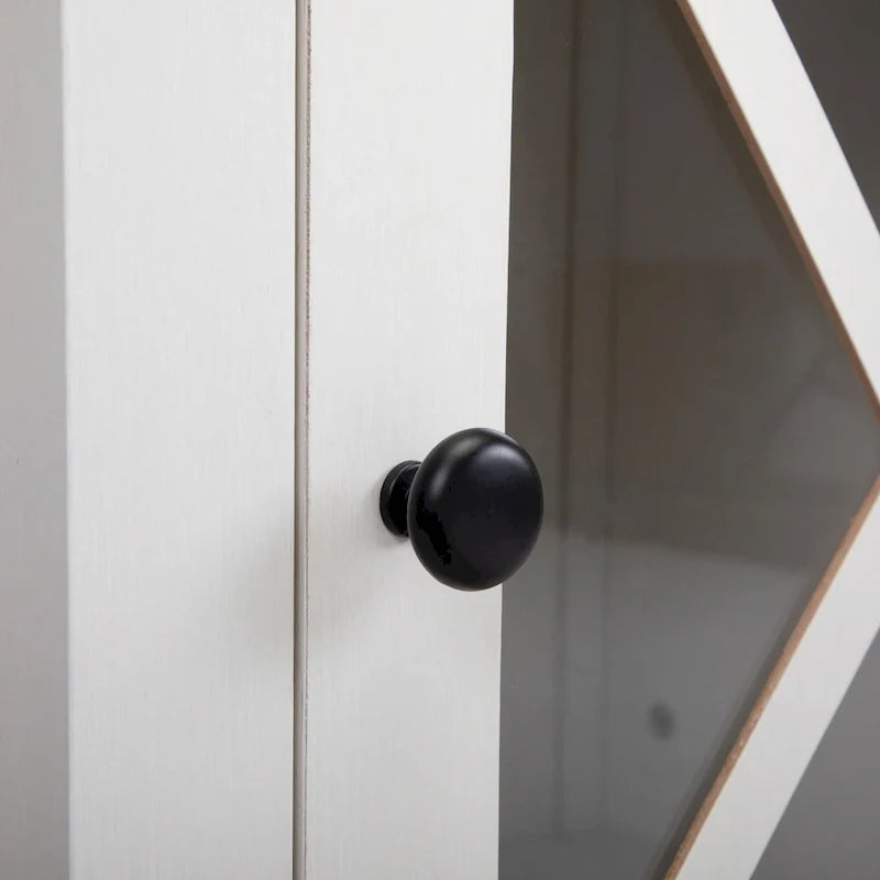 Table de chevet industrielle avec porte