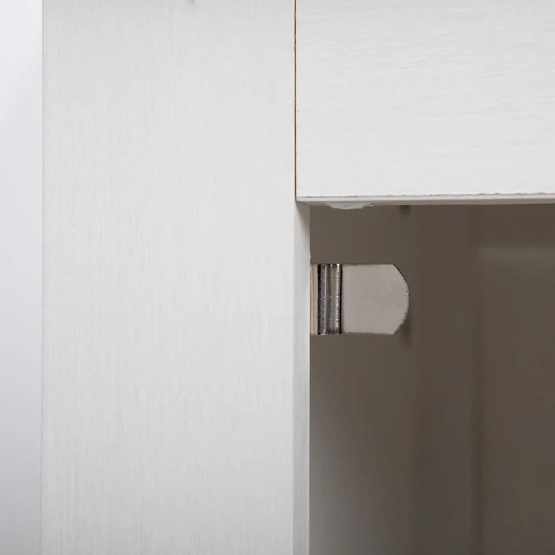 Table de chevet industrielle avec porte
