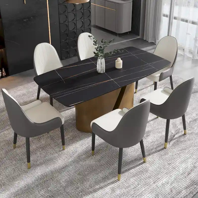 Modern Kitchen Table Marble Sintered Stone Table Top
