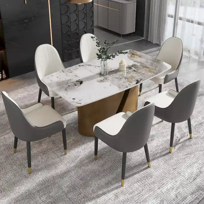 Modern Kitchen Table Marble Sintered Stone Table Top