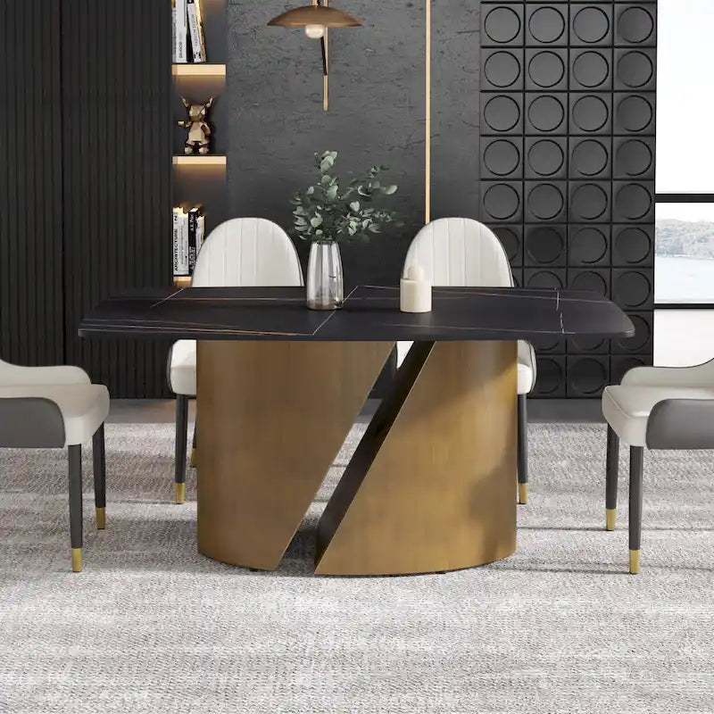 Modern Kitchen Table Marble Sintered Stone Table Top