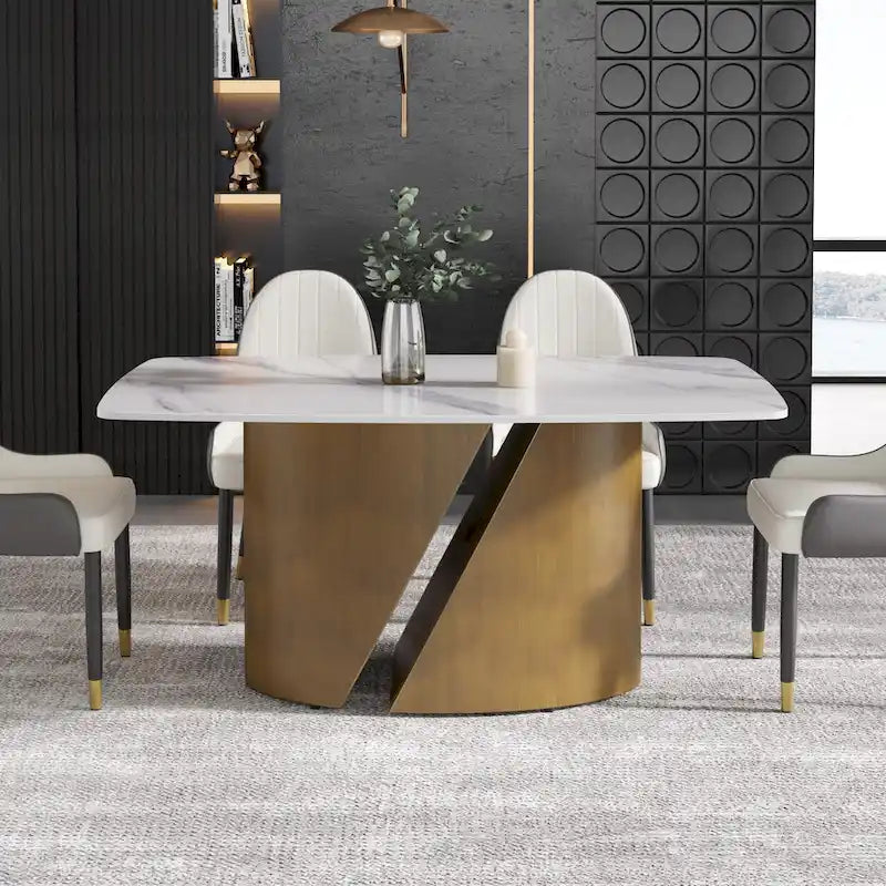Modern Kitchen Table Marble Sintered Stone Table Top