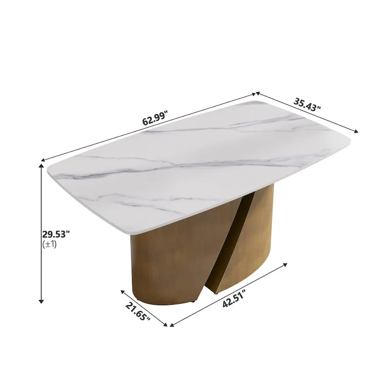 Modern Kitchen Table Marble Sintered Stone Table Top