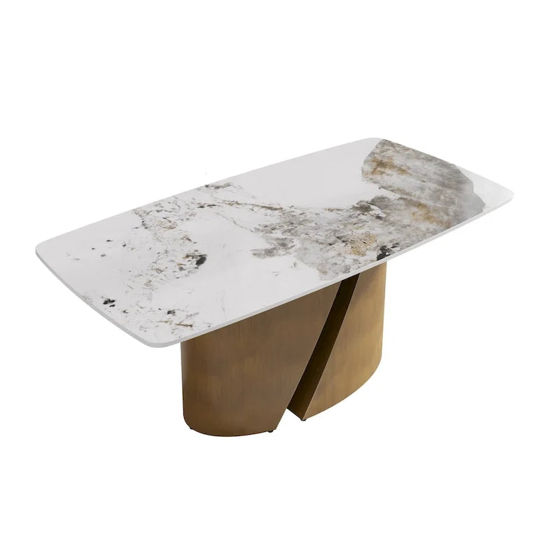 Modern Kitchen Table Marble Sintered Stone Table Top