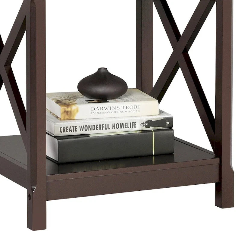 Holz-Couchtisch mit Ablagefach