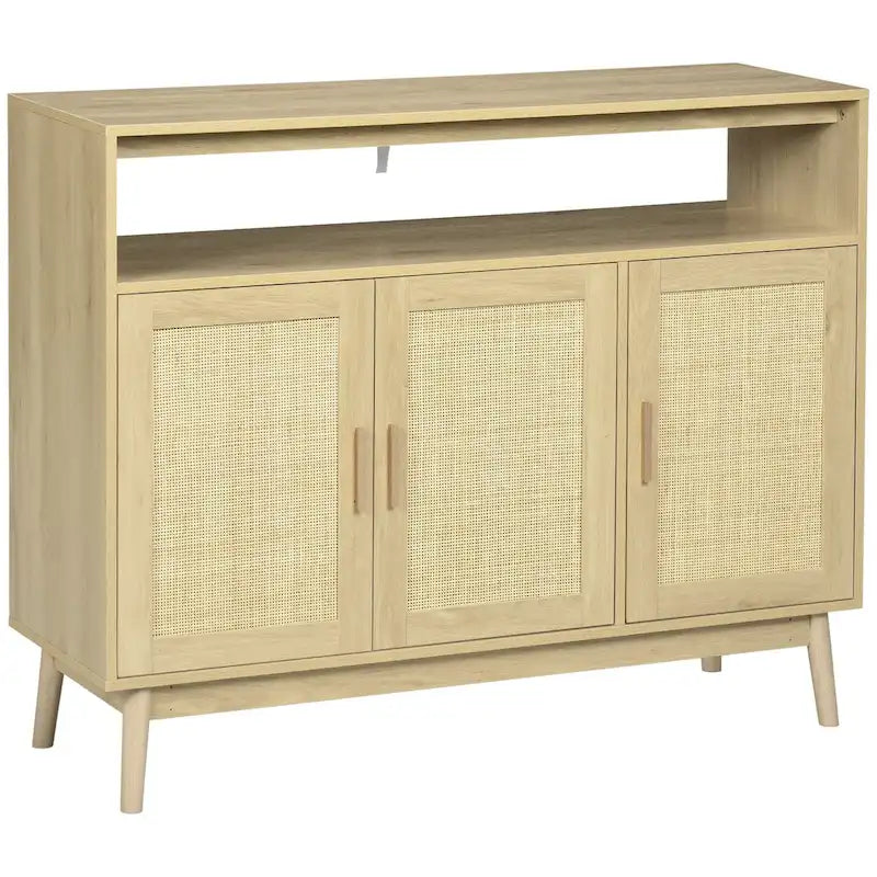Sideboard mit Rattantüren, Natur